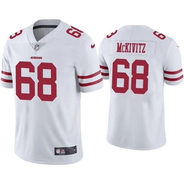 Men San Francisco 49ers 68 Colton McKivitz Nike White Limited NFL Jersey